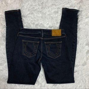 True Religion Dark Wash Skinny Jeans Sz 25